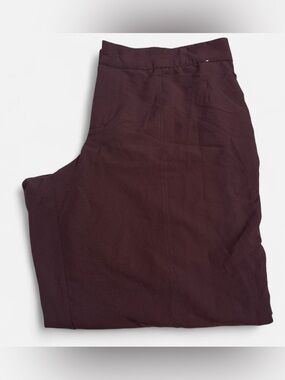 Mondetta Stretch Casual Pants in Dark Burgundy